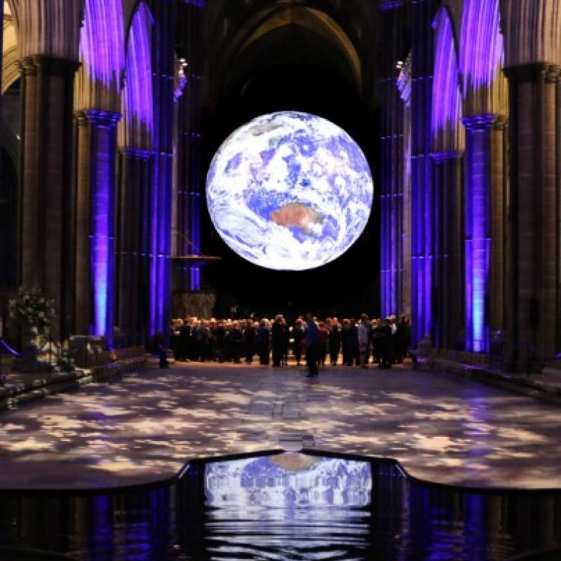 The Awe Inspiring Gaia Earth Artwork By British Artist Luke Jerram Will Float In Beverley Minster From 8th September To 1st October