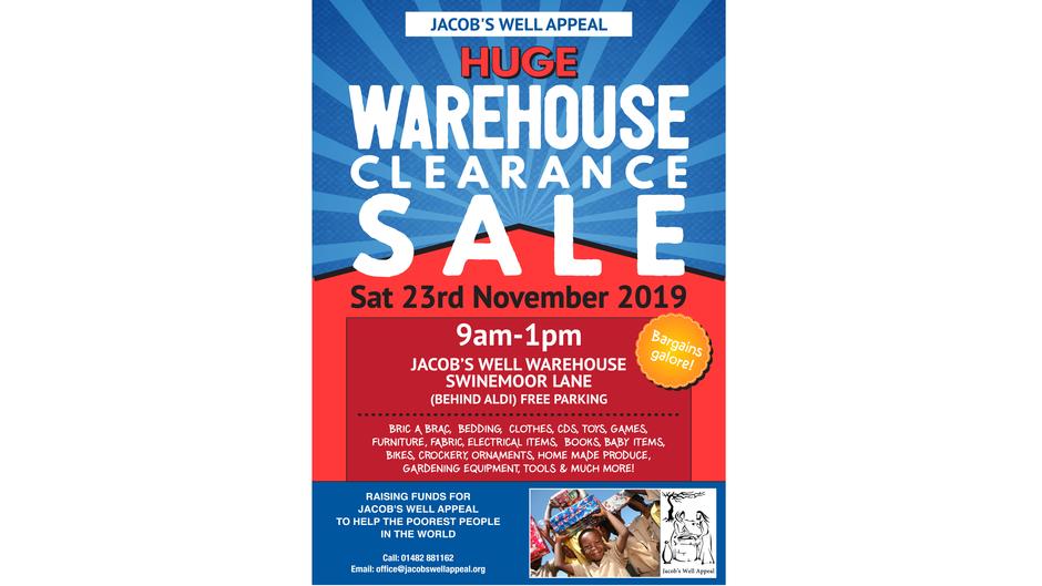 Warehouse Sale Poster Jacobs Well Appeal