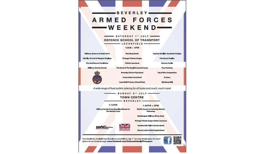 armed forces weekend flyer
