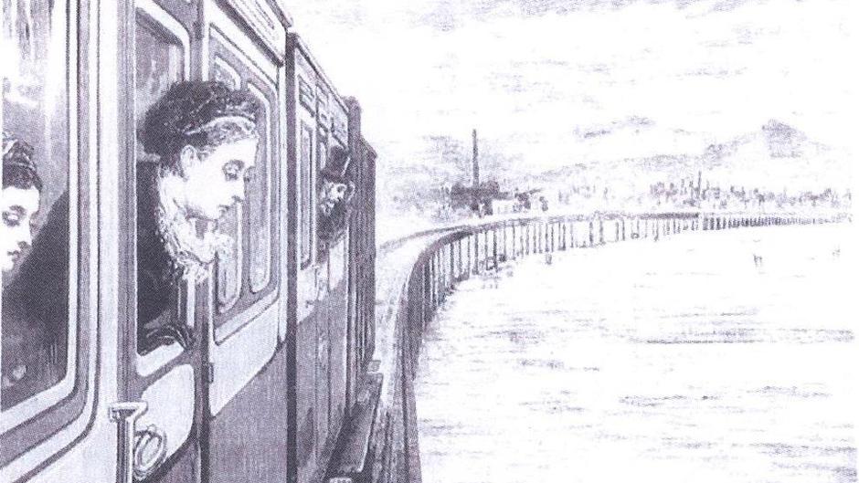Railway Image Of Lady In Carriage