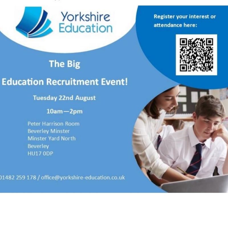 Yorkshire Education Are Recruiting For Teachers And Teaching Assistants In The East Riding