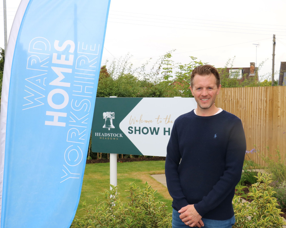 Charles Ward Outside The Showhome At Headstock Meadows 1b