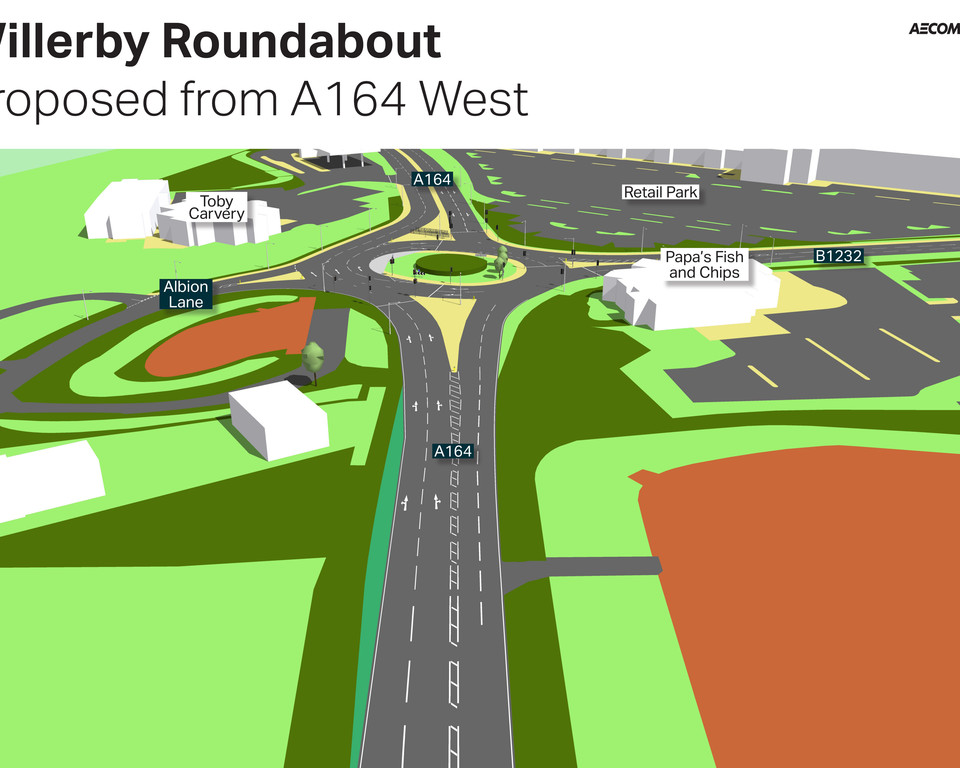 willerby roundabout scheme 3d image 2