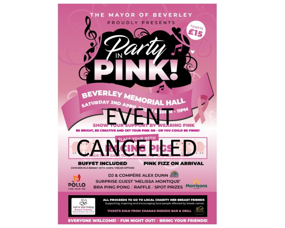 Pink Party Cancelled