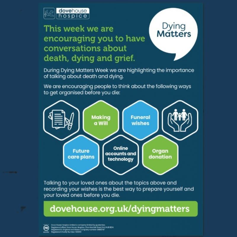 Dove House Hospice Encourages You To Start Conversations During Dying Matters Week