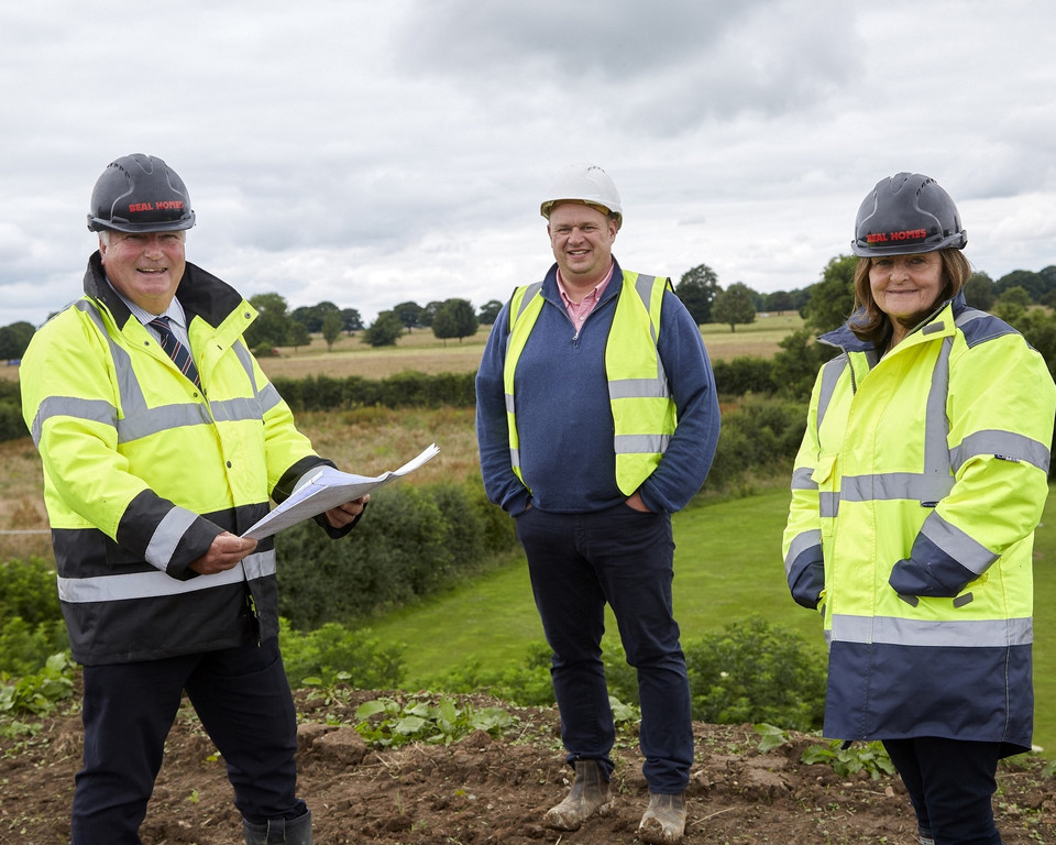 pictured on site are beals john goodfellow and sue waudby and phil reed of east coast construction