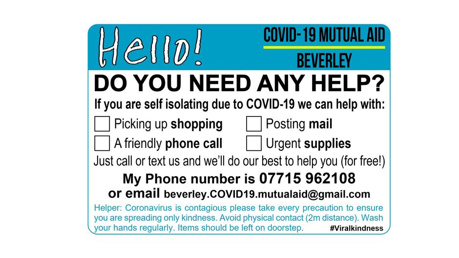 beverley mutual aid