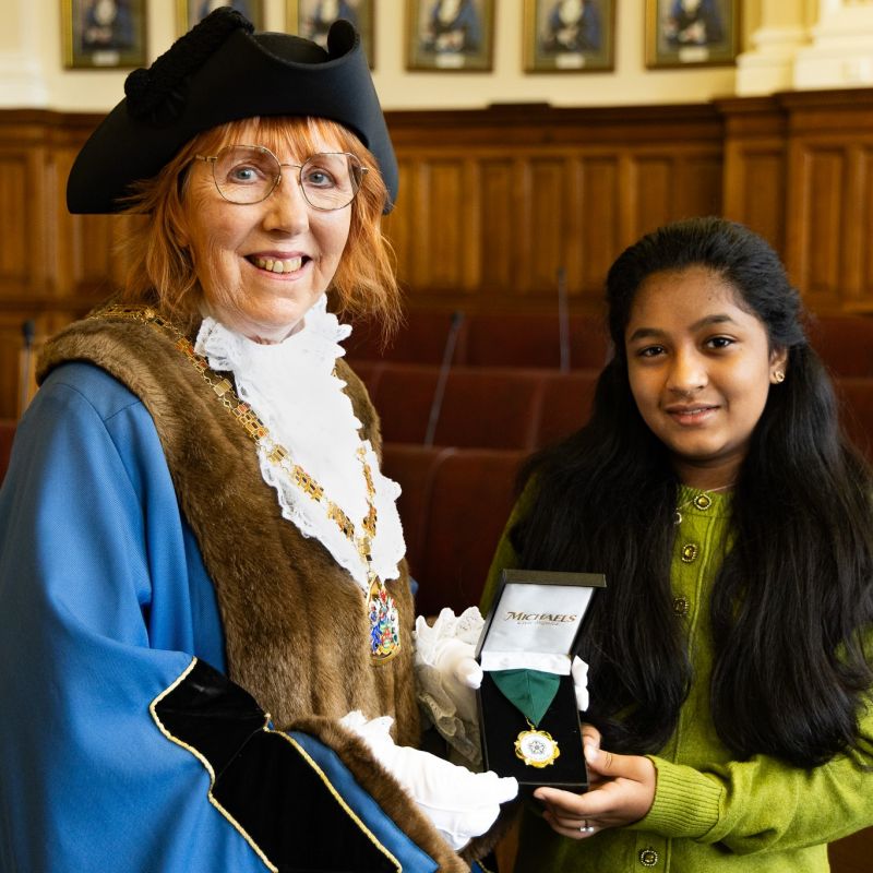 East Riding S First Young Mayor Presented With Official Badge Of Office