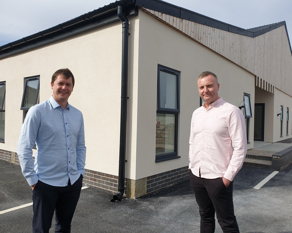 lee carter left and jon paul burnett right outside their new carter burnett office in beverley 1 1