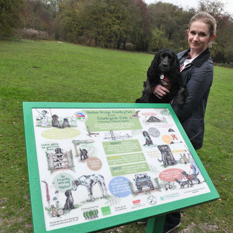 East Yorkshire Artist Designs New Countryside Code Panel At Humber Bridge Country Park