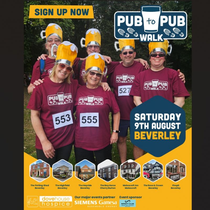 Dove House Pub To Pub Walk Launch