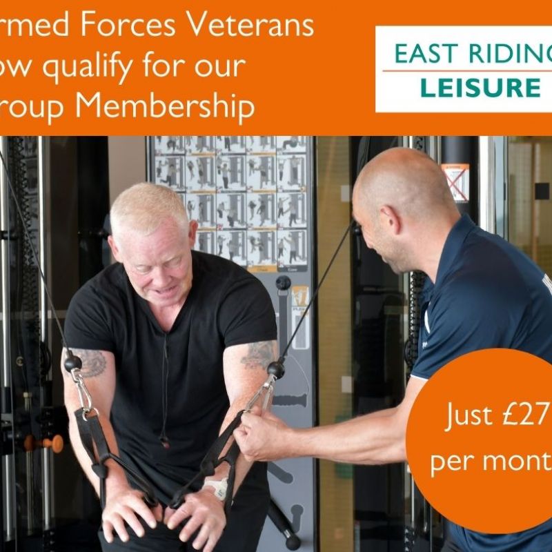 East Riding Leisure Offer Discounted Membership To Armed Forces Veterans
