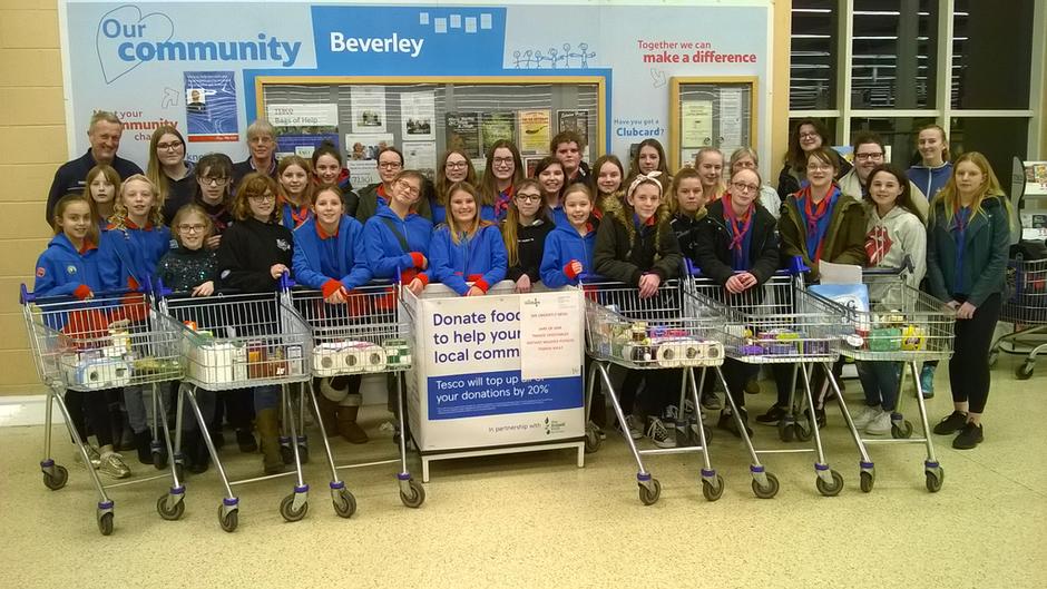 Tesco Beverley Welcomes The 4th Beverley Guides