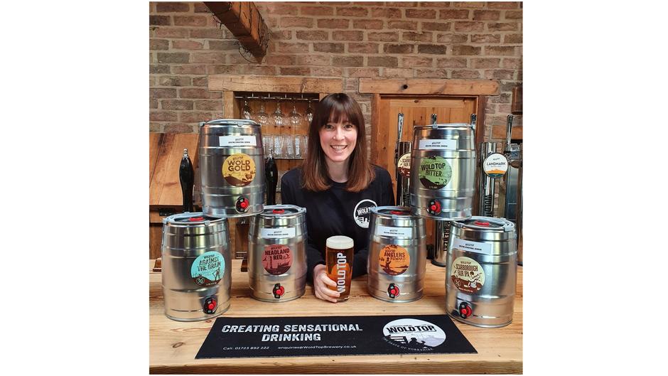 Susie Freeman With A Selection Of Mini Casks