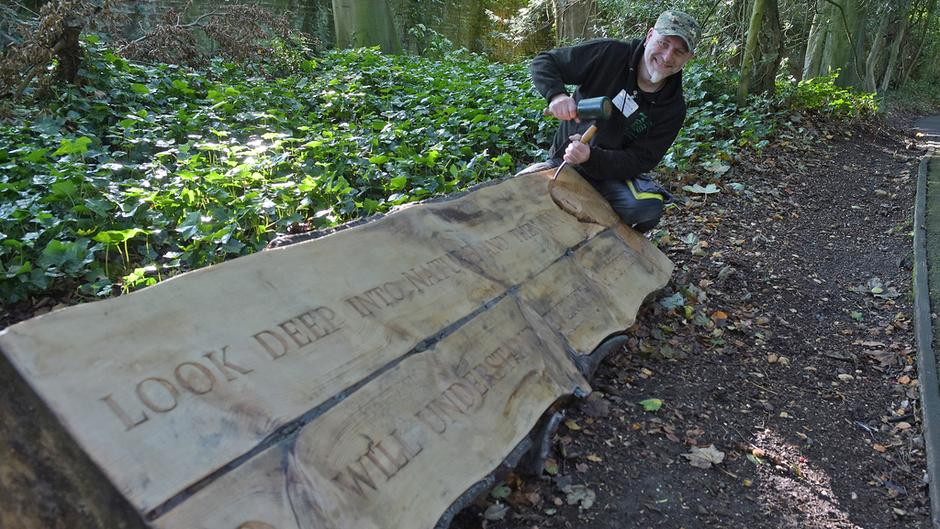 Alan Stichle Wood Carver At Sewerby Hall 2019 1 Jpg