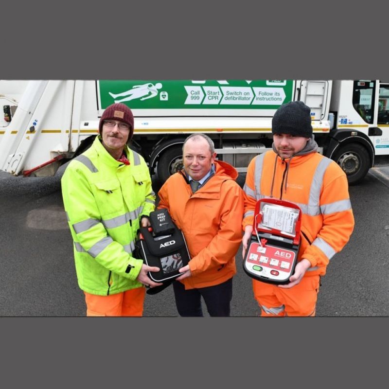 Life Saving Defibrillators Fitted To All East Riding Bin Lorries In Uk First