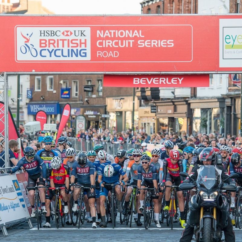 World Champion Cyclists Ride Into Town For The Beverley Grand Prix