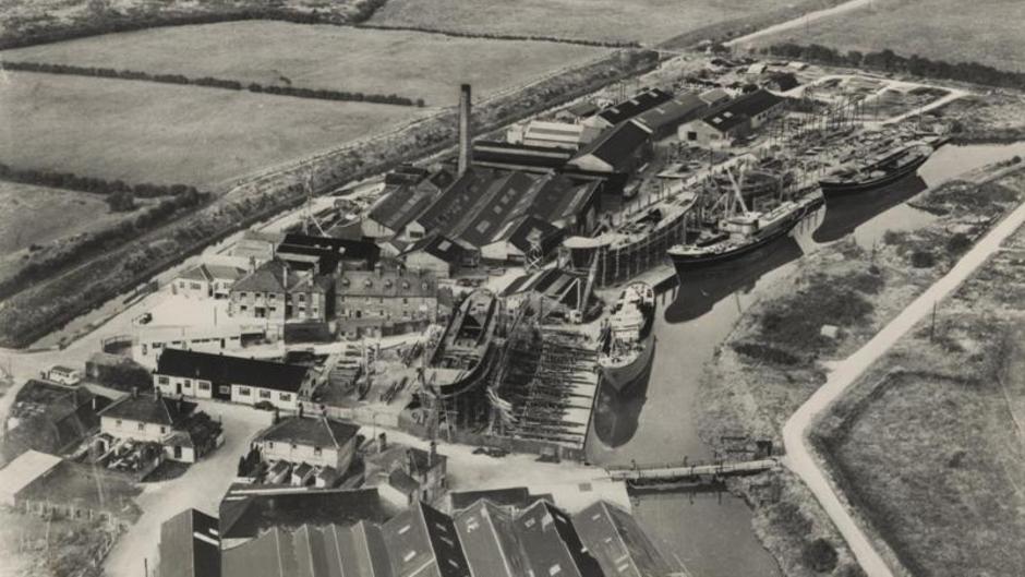 Aerial View Of Grovehill Shipyard 1950 Archive Ref Ddx1235 2 3