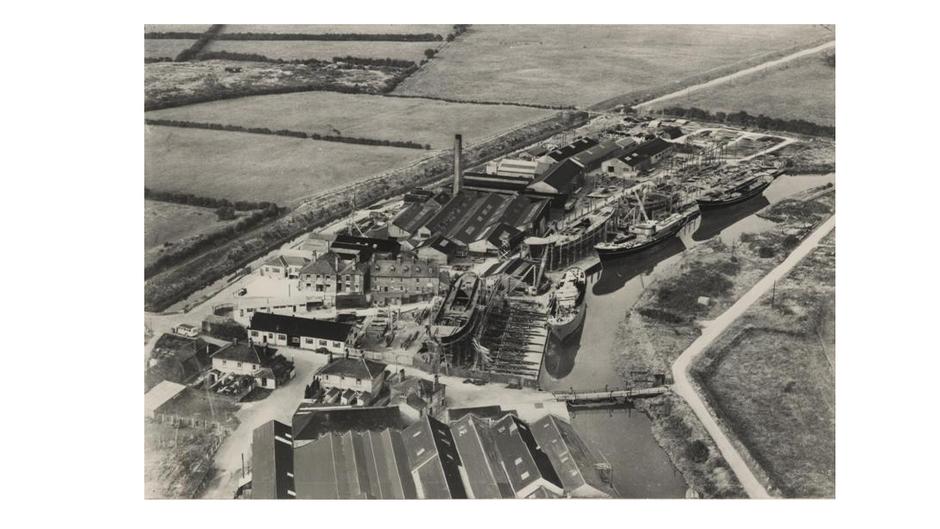 Aerial View Of Grovehill Shipyard 1950 Archive Ref Ddx1235 2 3 2