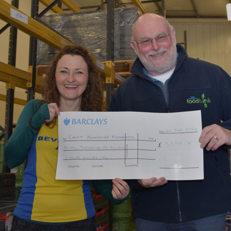 East Yorkshire Foodbank Have Run Into A Healthy Donation