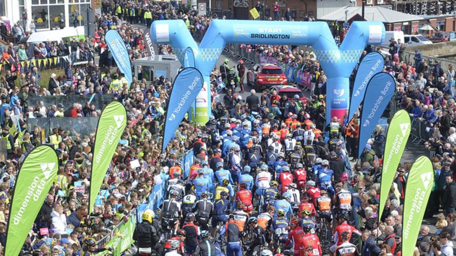 Ceremonial Start Line Tour De Yorkshire 2017 In Bridlington