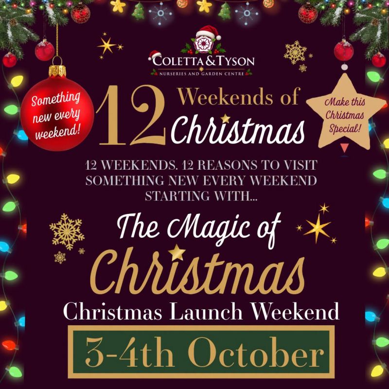 The Magic Of Christmas Is Back Independent Family Owned Garden Centre Launches 12 Weekends Of Christmas