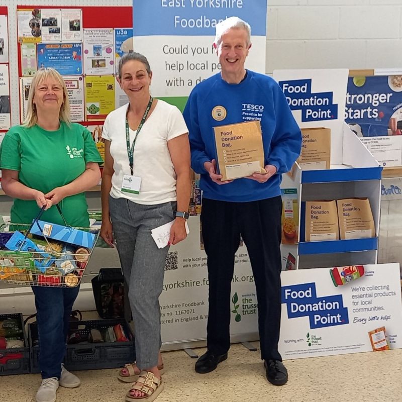 Tesco S Support For The East Yorkshire Foodbank