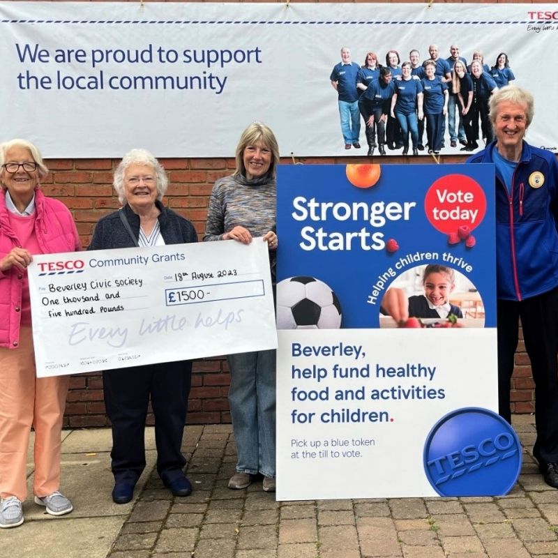 Beverley S Tesco Stronger Starts Community Grants Scheme