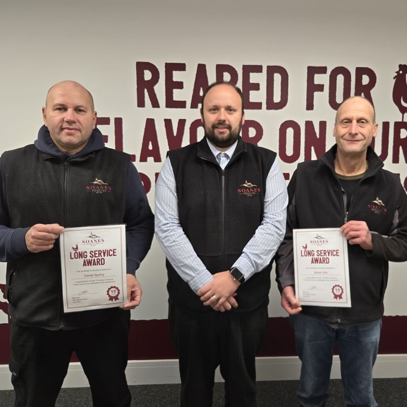 Employees At A Driffield Poultry Business Are Rewarded For Long Service