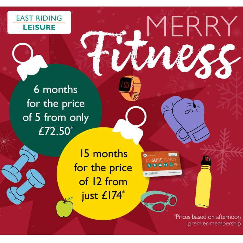 East Riding Leisure Launches Merry Fitness Promotion With Big Savings On Memberships