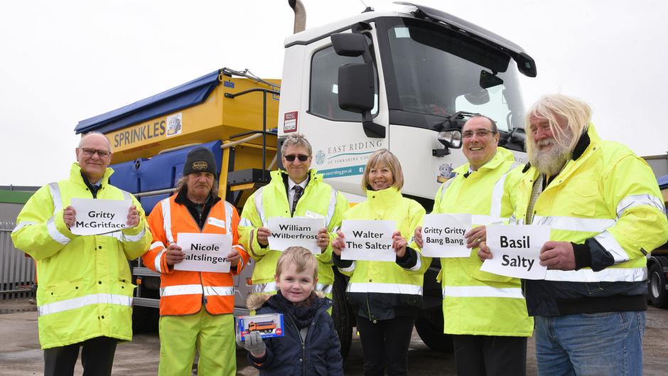 New Names For Councils Gritter Lorries Are Unveiled