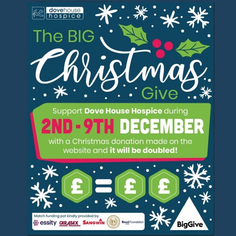 Dove House Hospice Launches Big Give Appeal To Bring Comfort And Connection To Families This Christmas