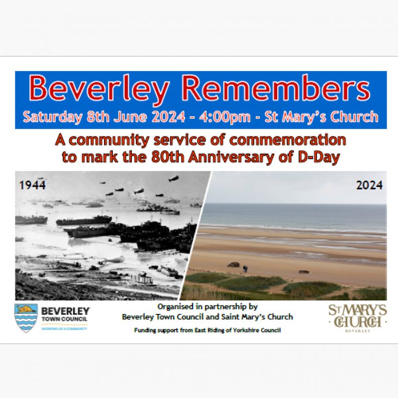 Beverley Remembers D Day 80th Service Of Commemoration