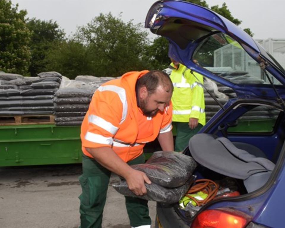 Compost Being Given Away At A Previous Event Free Compost Giveaways Return This Month